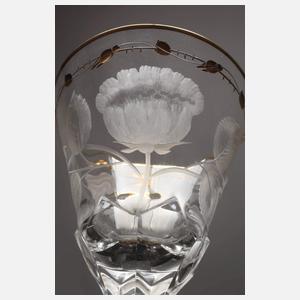 Moser großer Sektkelch "Rose"