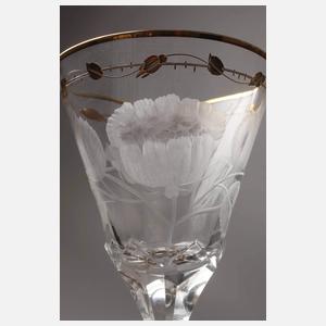 Moser großer Sektkelch "Rose"