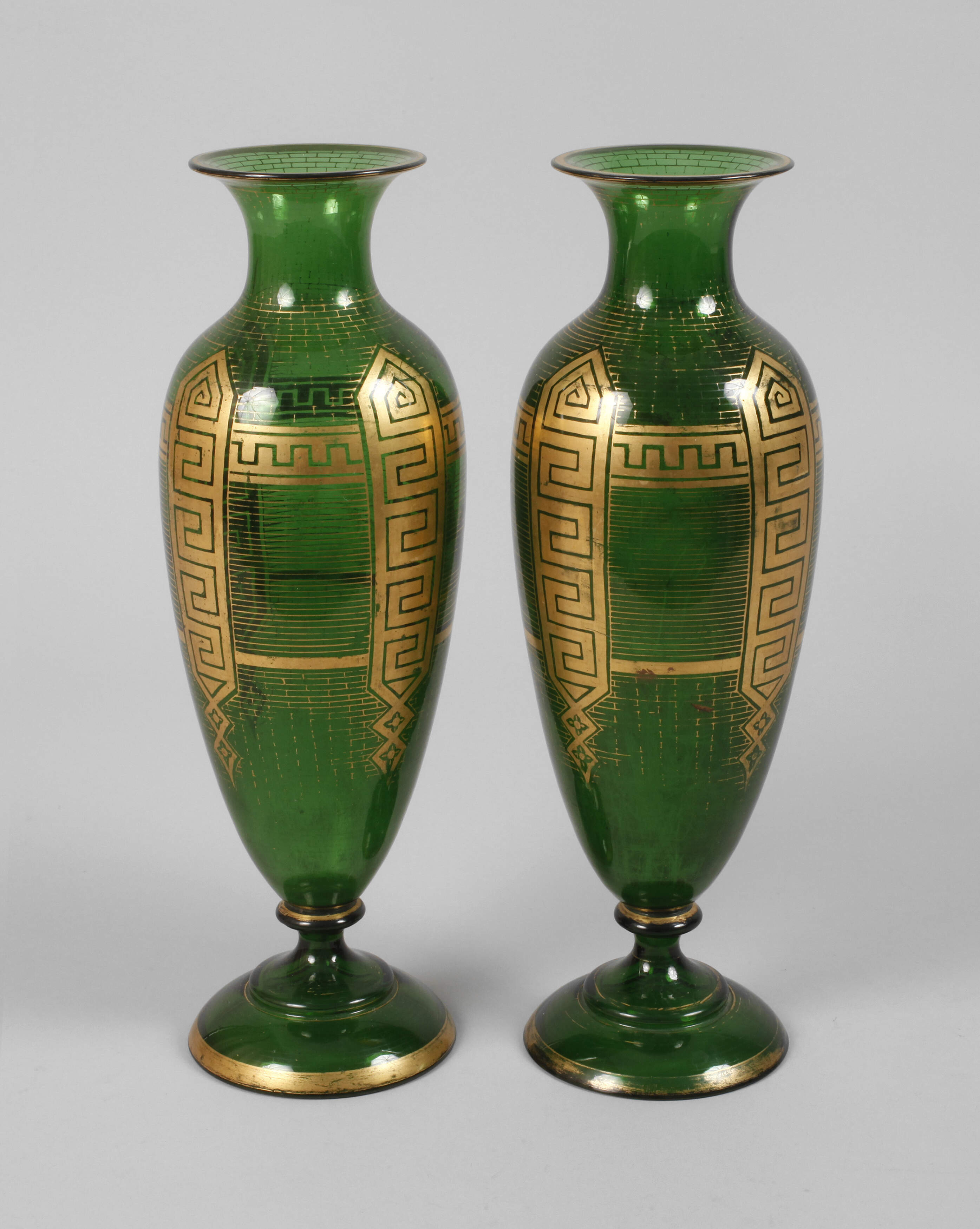 Paar Amphorenvasen Goldmalerei