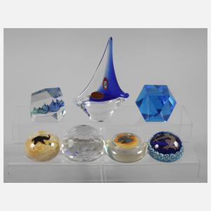 Kleine Paperweight-Sammlung