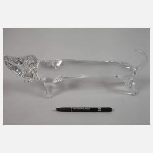 Frankreich große Dackelskulptur