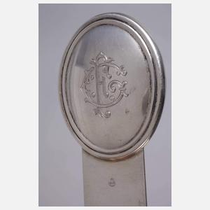 Silber Brieföffner mit Gravur