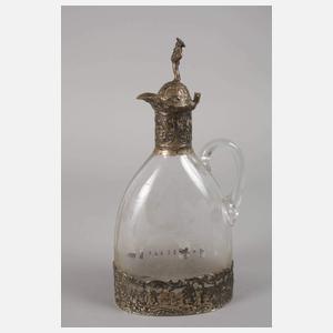 Karaffe mit Silbermontierung