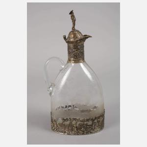 Karaffe mit Silbermontierung