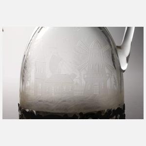 Karaffe mit Silbermontierung