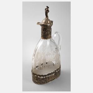 Karaffe mit Silbermontierung
