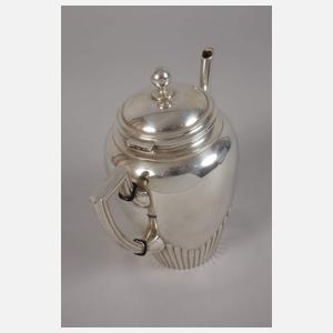 Silber Mokkakanne im "Queen-Anne-Stil"
