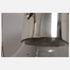 Schenkkanne mit Silbermontierung