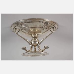 Silber Tafelaufsatz mit Drachenköpfen