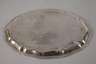 Ovales Silbertablett Chippendale-Form