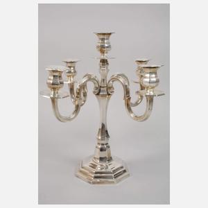 Paar fünfflammige Girandolen Art déco