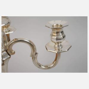 Paar fünfflammige Girandolen Art déco