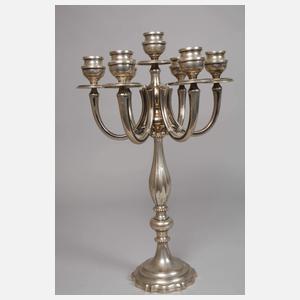 Silber großer siebenflammiger Kandelaber
