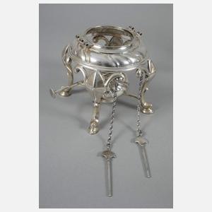 Silberkanne mit Rechaud