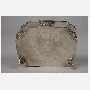 Silberdose mit Chrysoprascabochon