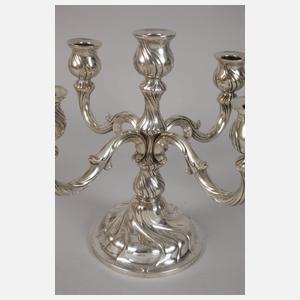 Silber fünfflammiger Kandelaber