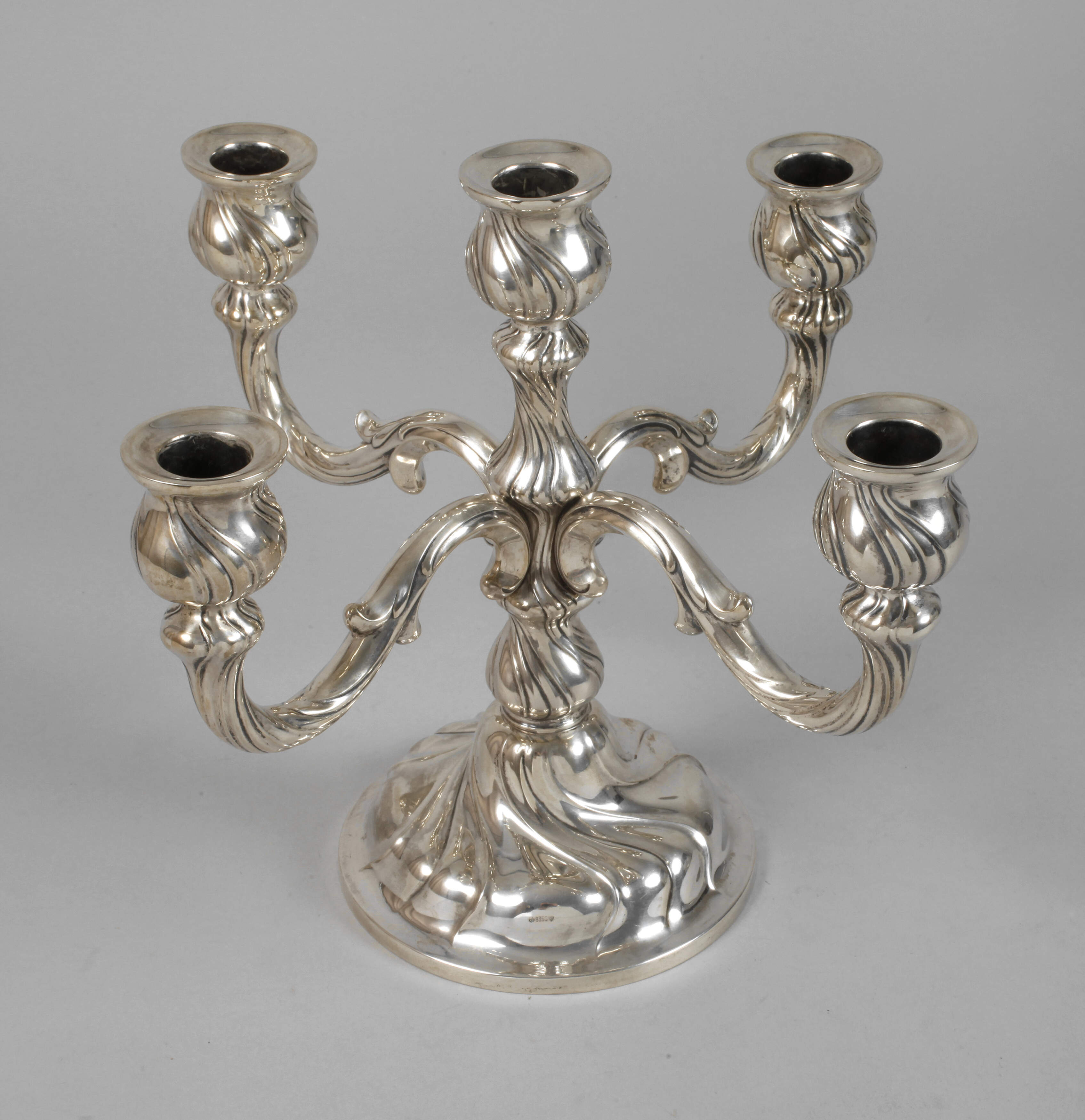 Silber fünfflammiger Kandelaber