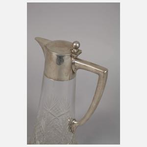 Weinkaraffe mit Silbermontierung