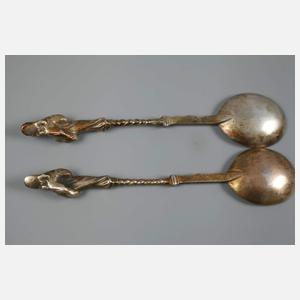 Zwei Apostellöffel Silber