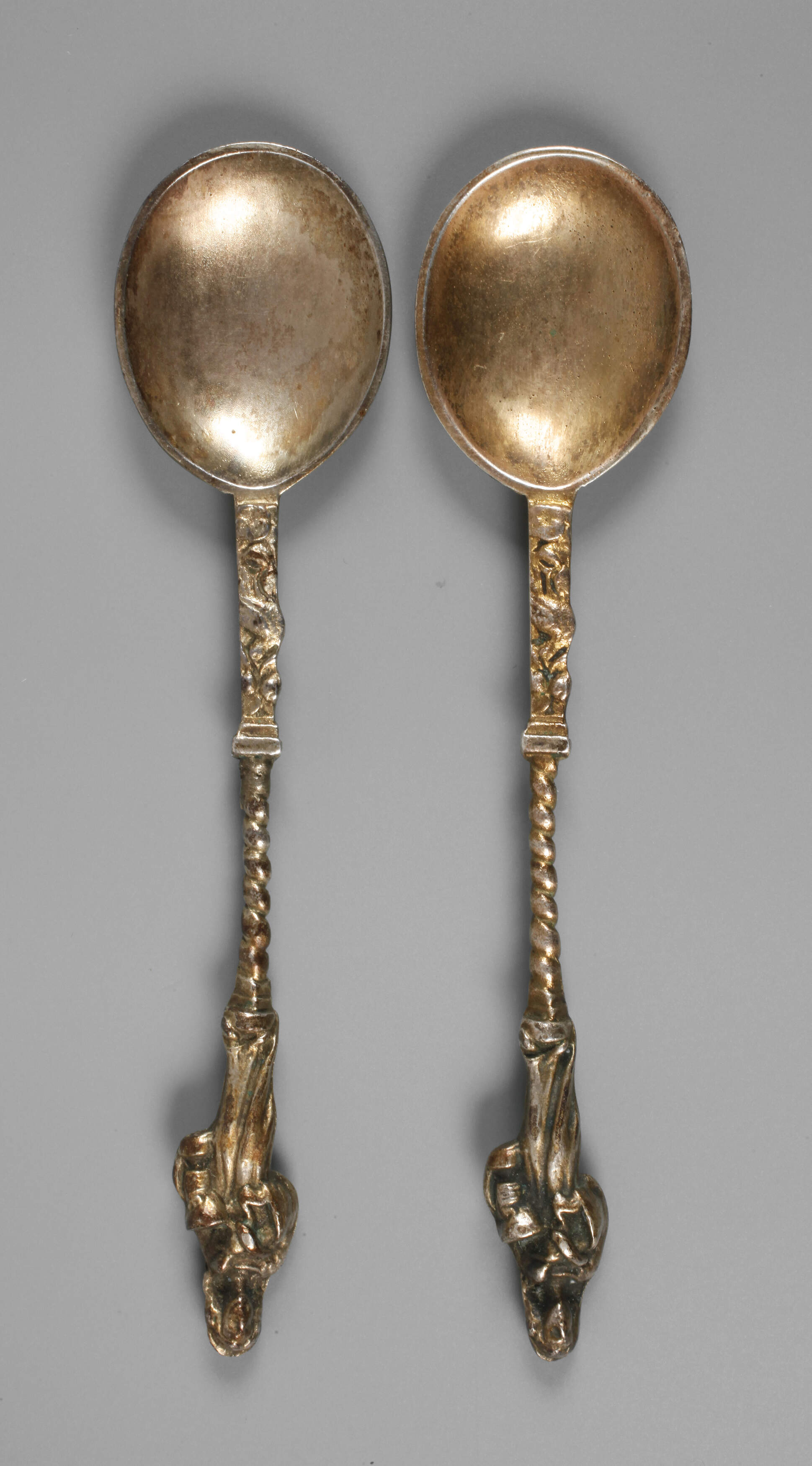 Zwei Apostellöffel Silber