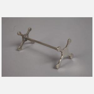 Zwölf Messerbänkchen Silber