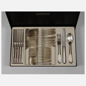 Silberbesteck Spatenmuster Neu für sechs Personen