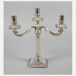 Silber dreiflammiger Kerzenleuchter