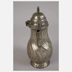 Barocke Birnenkanne Zinn