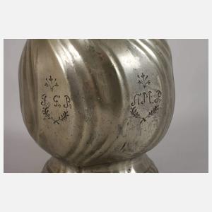 Barocke Birnenkanne Zinn