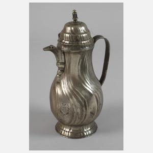 Barocke Birnenkanne Zinn