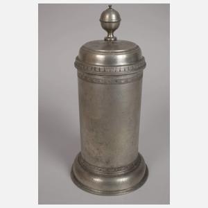 Zinnwalzenkrug Döbeln und Schale