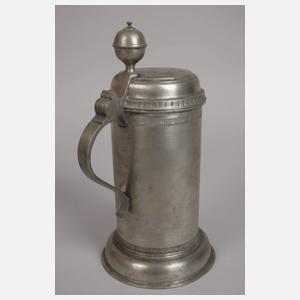 Zinnwalzenkrug Döbeln und Schale