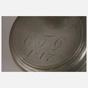 Walzenkrug Zinn Dippoldiswalde