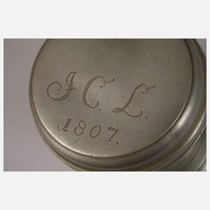 Walzenkrug Zinn Bischofswerda