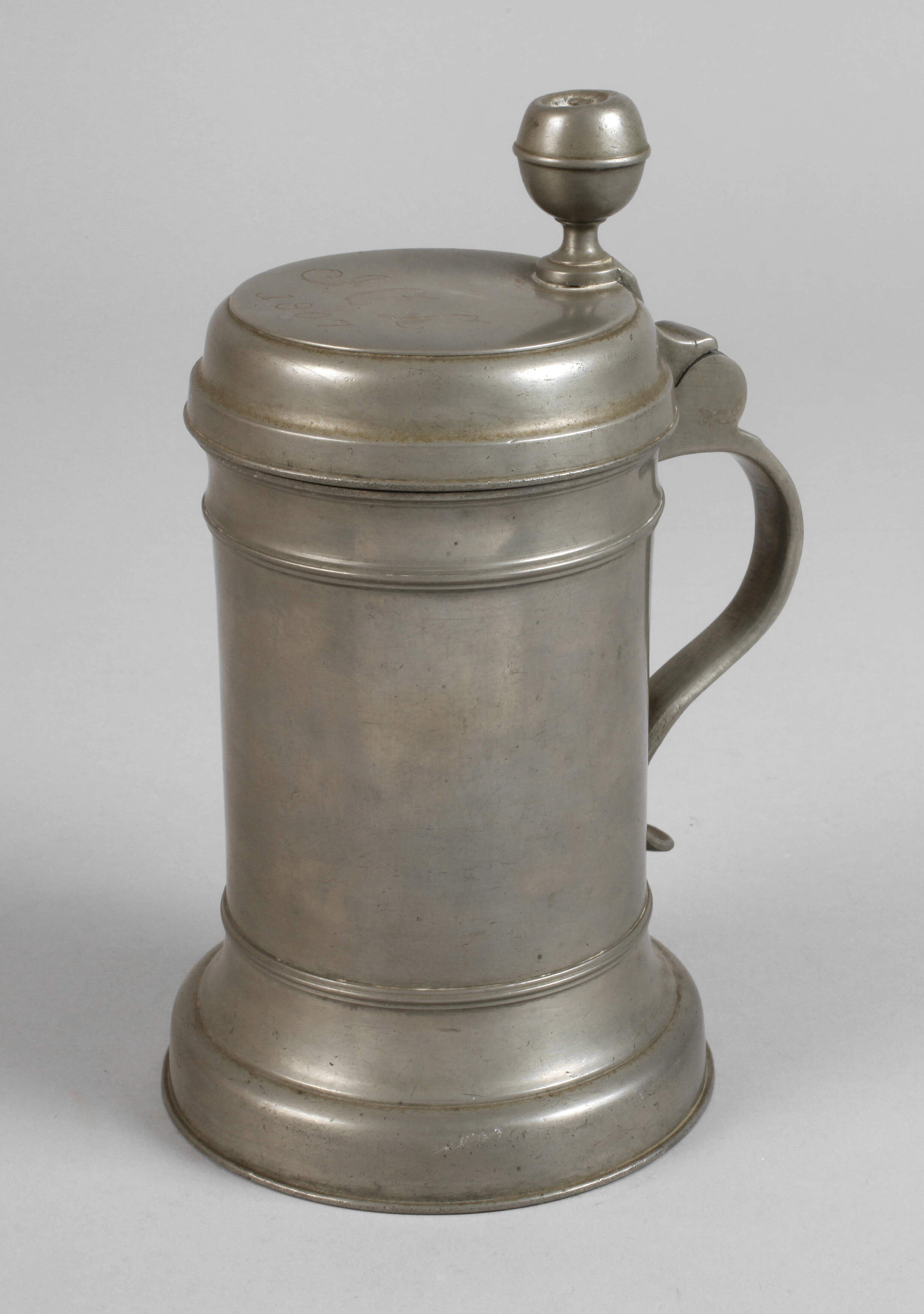 Walzenkrug Zinn Bischofswerda