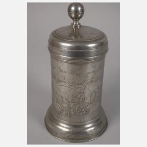 Zinnwalzenkrug zur Hochzeit