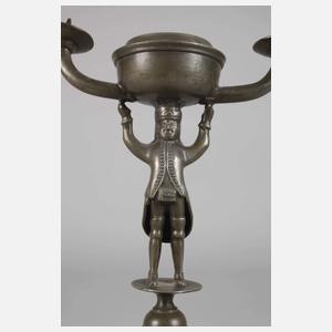 Bergmannsleuchter Zinn