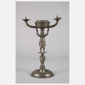 Bergmannsleuchter Zinn