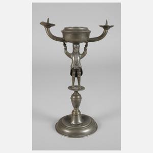 Bergmannsleuchter Zinn