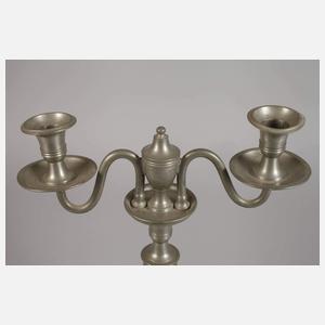 Großer Kerzenleuchter Zinn