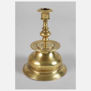 Glockenfußleuchter Messing