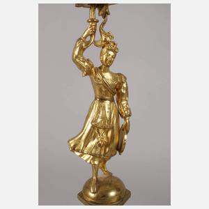 Paar prunkvolle Figurenleuchter