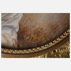 Frankreich Schmuckdose mit Damenportrait