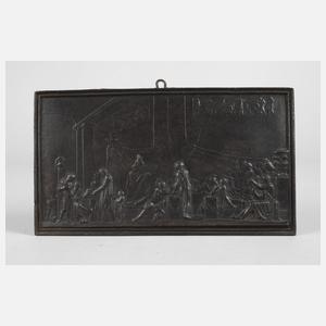 Antikisierende Eisengussplatte