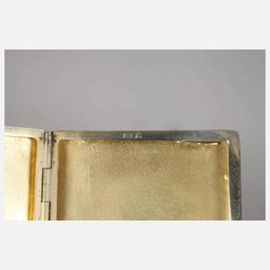 Silber emailliertes feines Visitenkartenetui