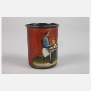 Russischer Emaillebecher