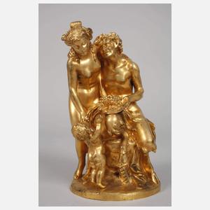 Claude Michel Clodion, Satyr, Nymphe und Putto