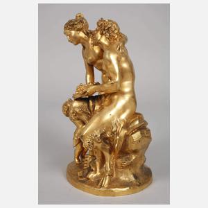 Claude Michel Clodion, Satyr, Nymphe und Putto
