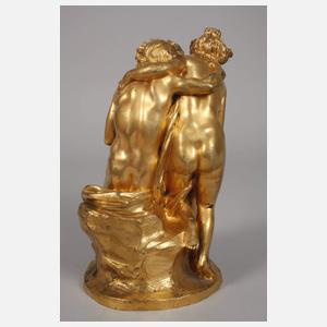 Claude Michel Clodion, Satyr, Nymphe und Putto