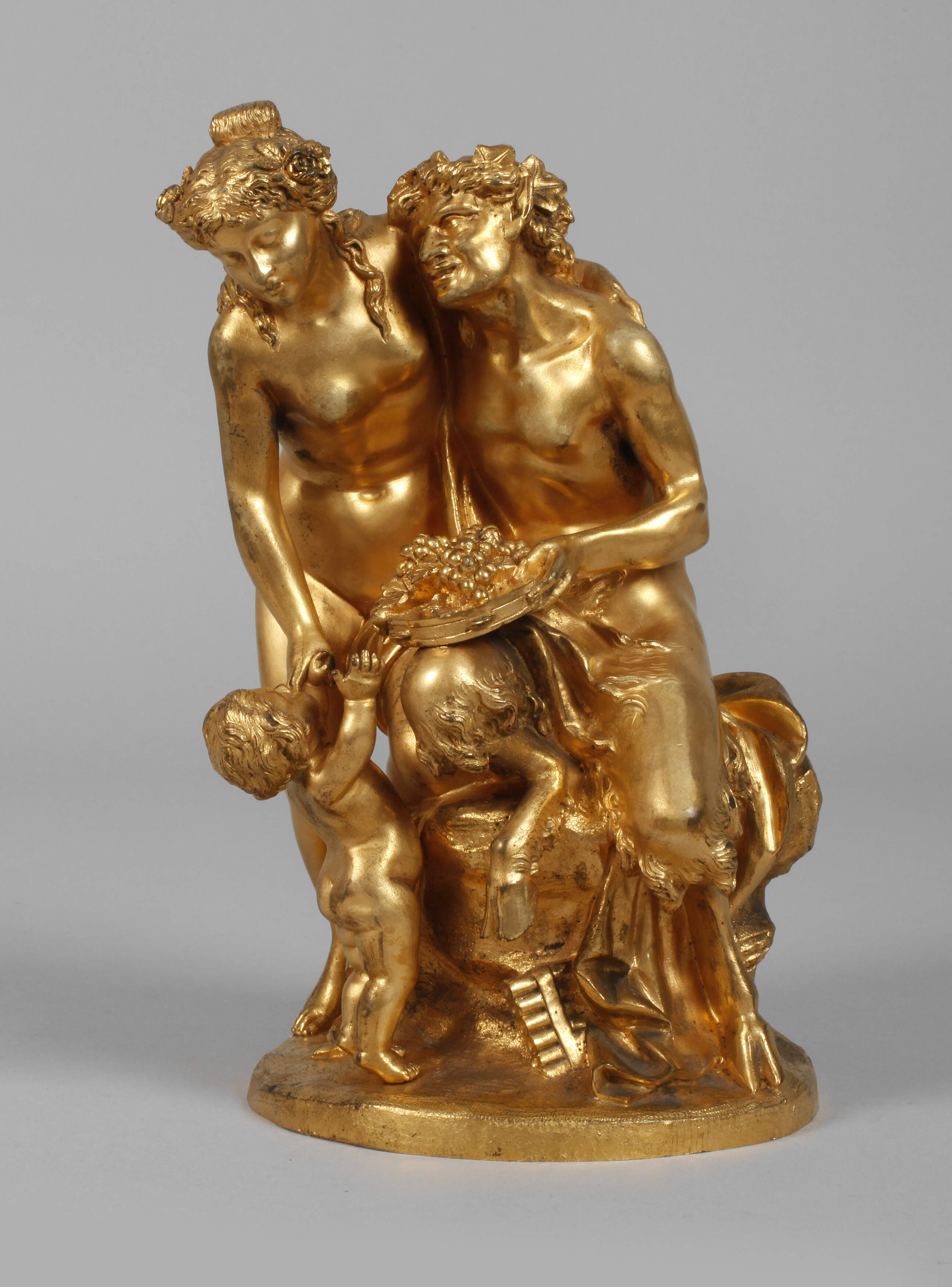 Claude Michel Clodion, Satyr, Nymphe und Putto